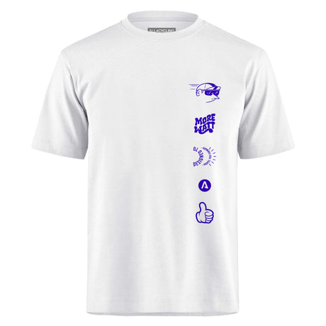 T-shirt More Watt - Bianco All4cycling