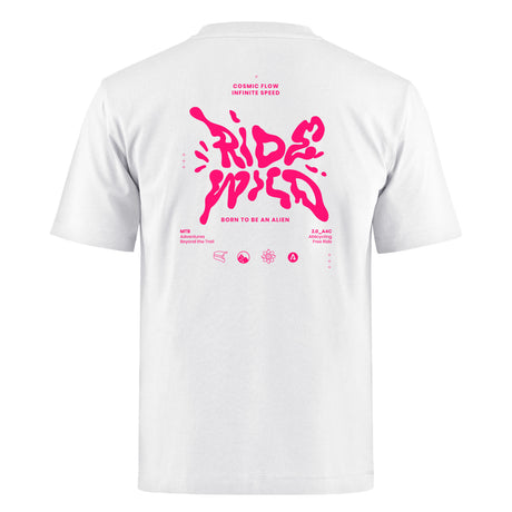 T-shirt Ride Wild - Bianco All4cycling
