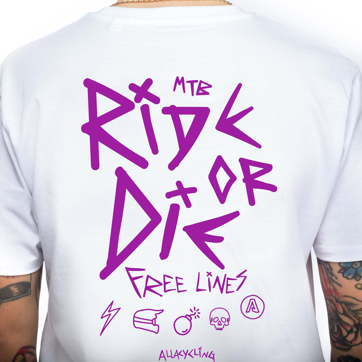 T-shirt Ride or Die - Blanc