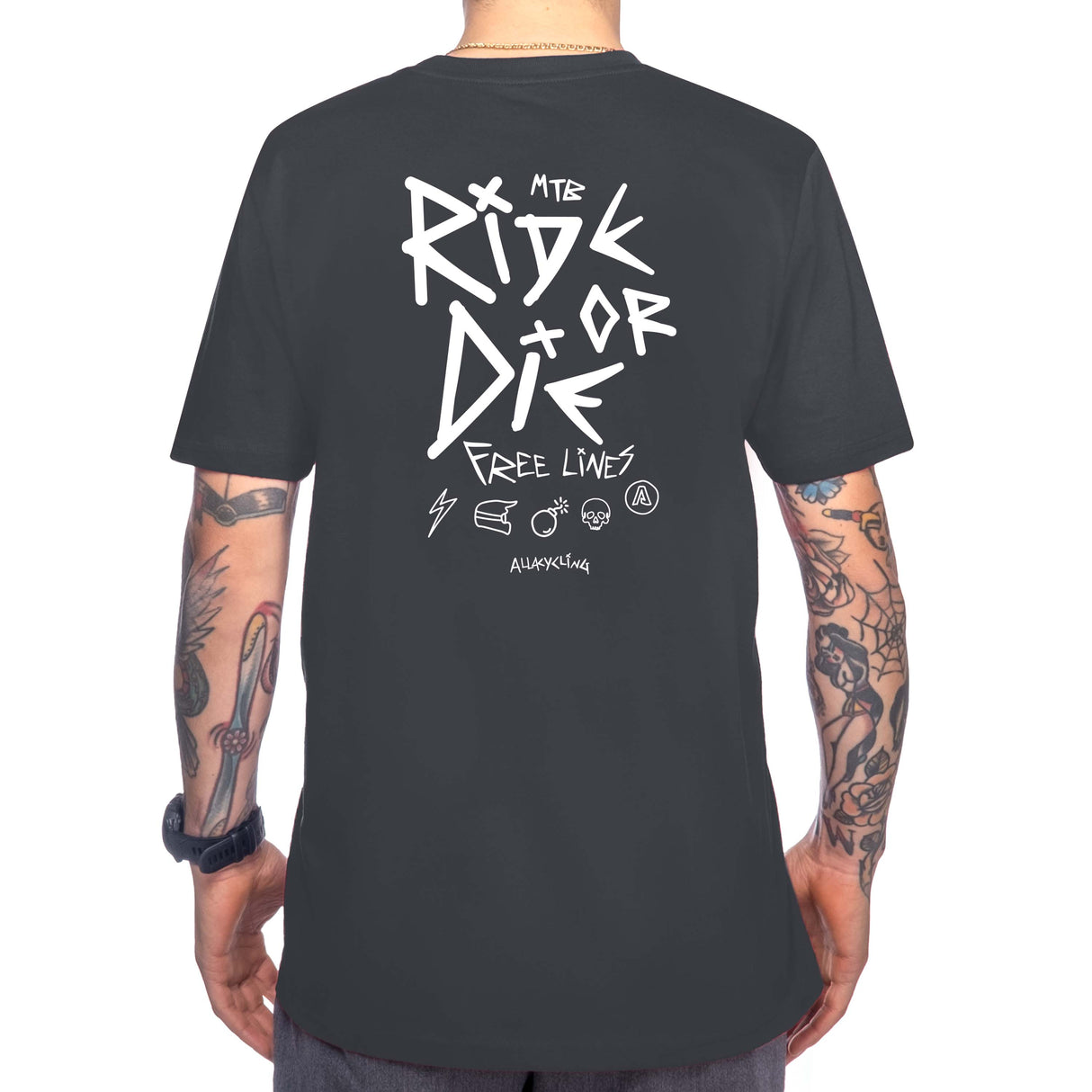 Camiseta Ride or Die - Negro