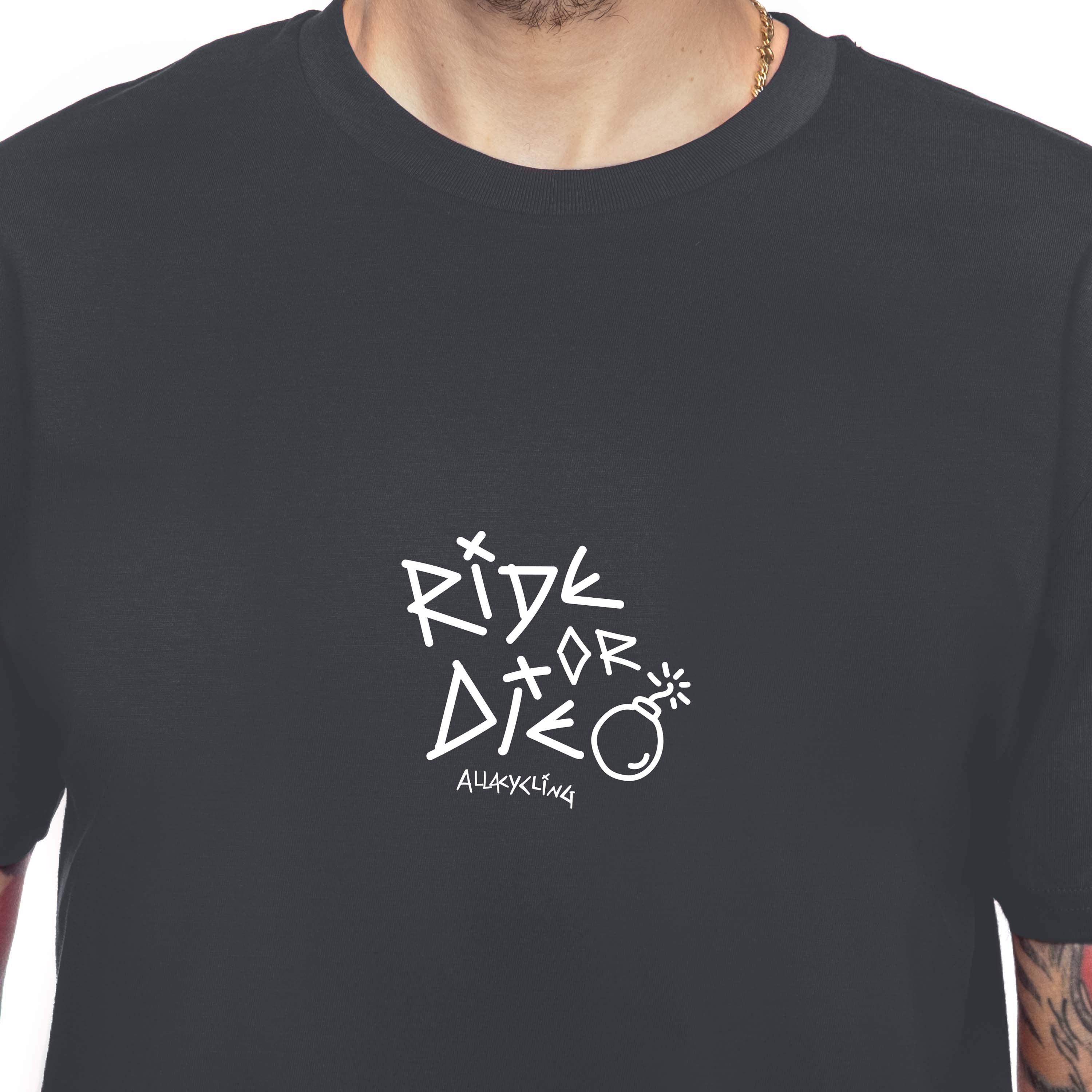 T-Shirt Ride or Die - Schwarz