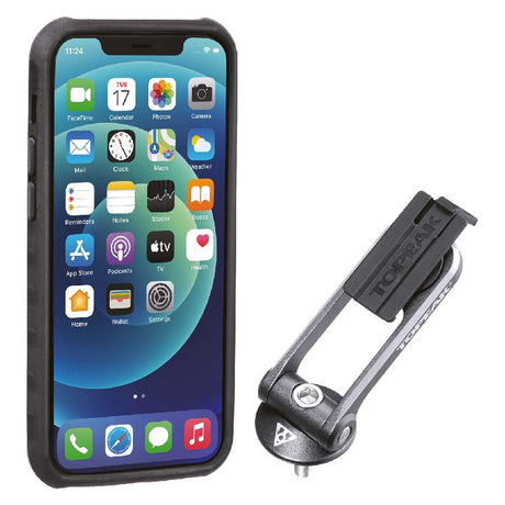 Custodia Topeak RideCase per iPhone 12 Pro max nera/grigia con supporto - M