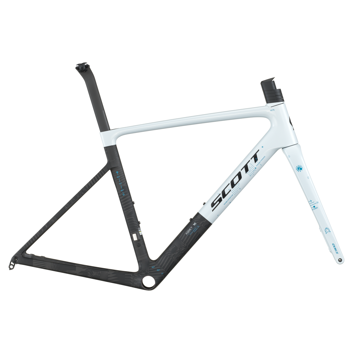 Telaio Scott Addict RC Pro HMX - Bianco nero Scott