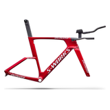 Rahmen Specialized S-Works Shiv TT Module - Gloss Ruby Metallic White Silver Metallic