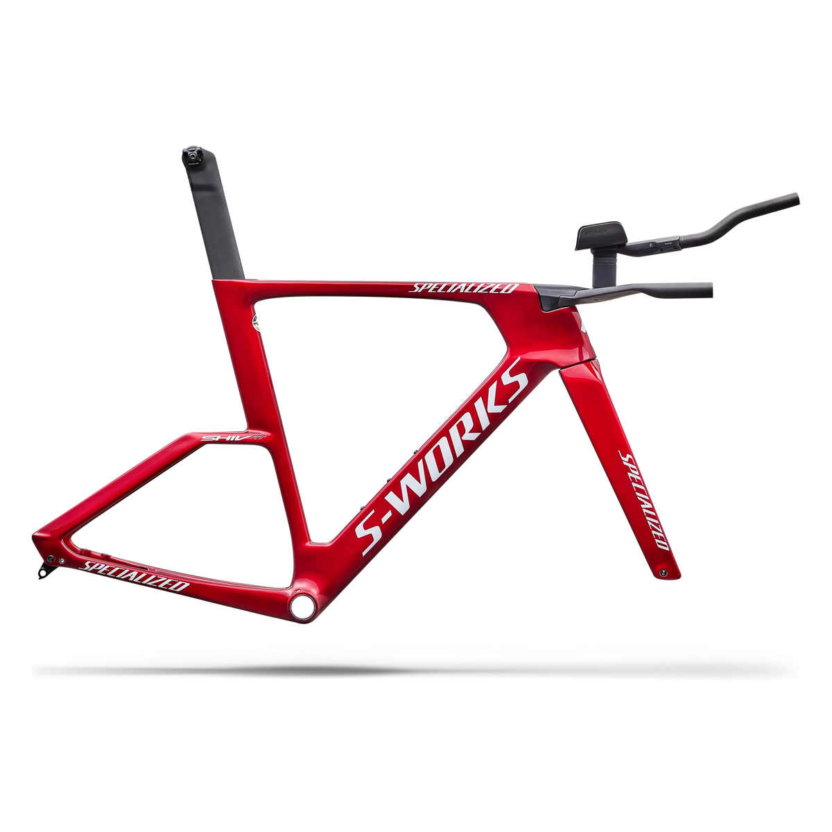 Cadre Specialized S-Works Shiv TT Module - Gloss Ruby Metallic White Silver Metallic