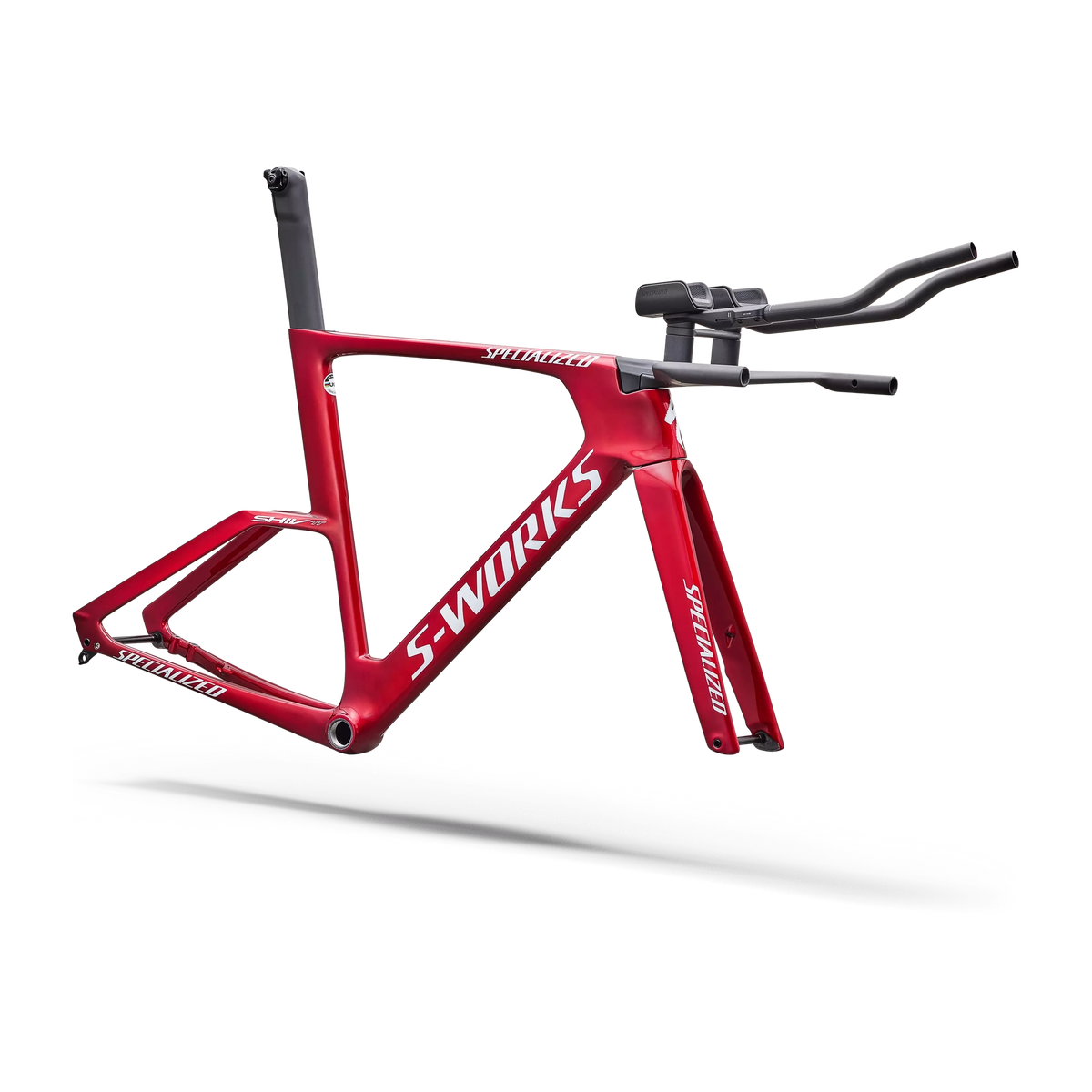 Rahmen Specialized S-Works Shiv TT Module - Gloss Ruby Metallic White Silver Metallic