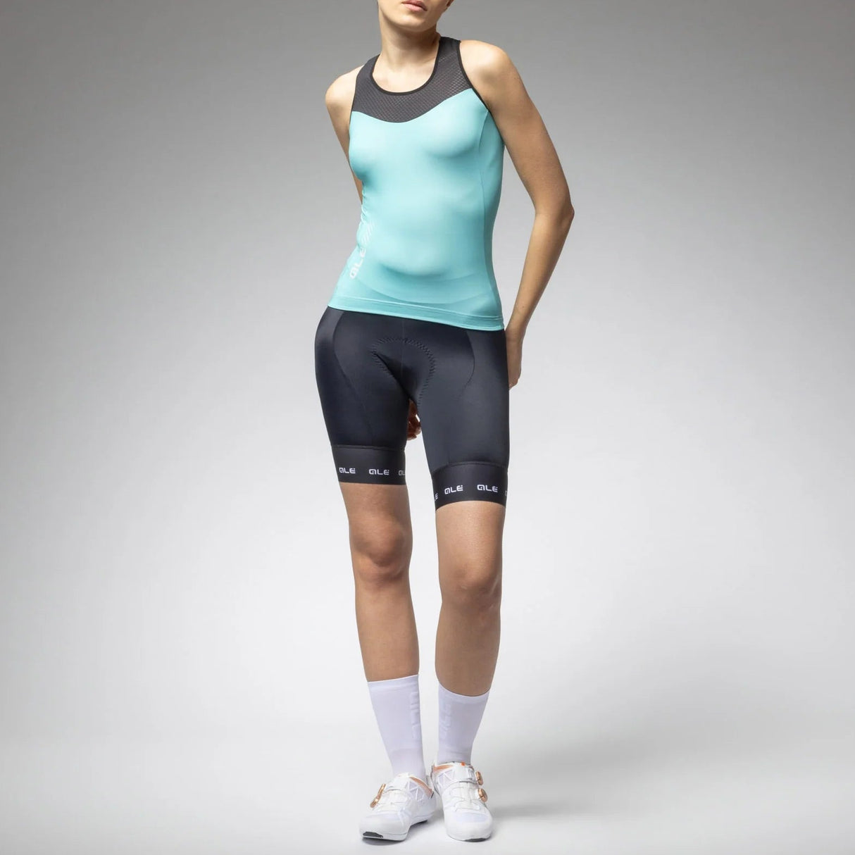 Ale Pragma Color Block frau top - Aquamarin