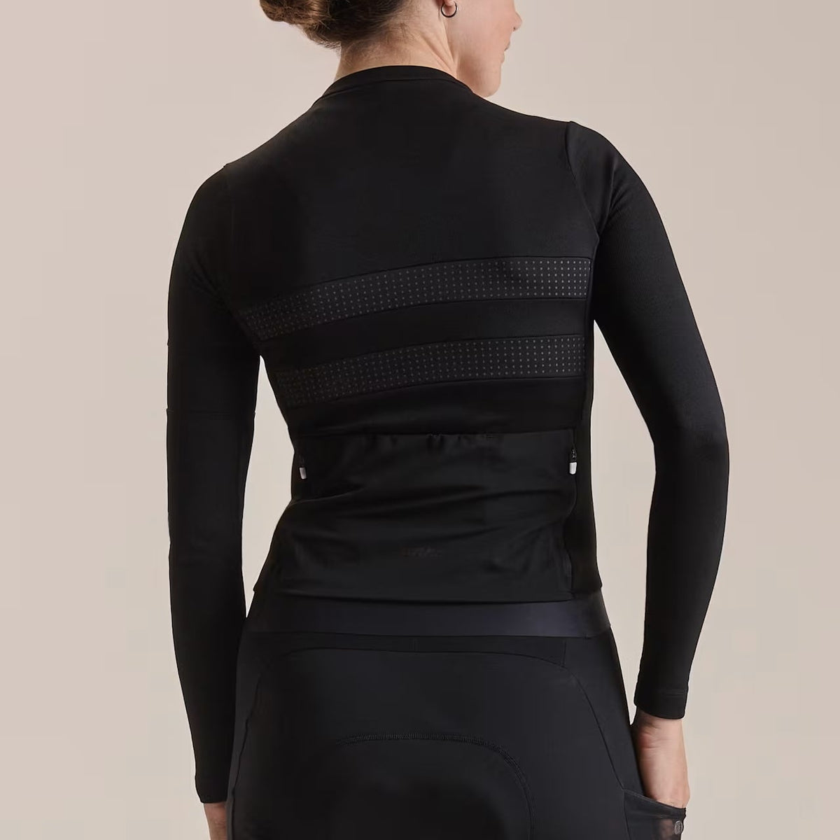 Maglia donna maniche lunghe Rapha Brevet Merino 3 - Nero