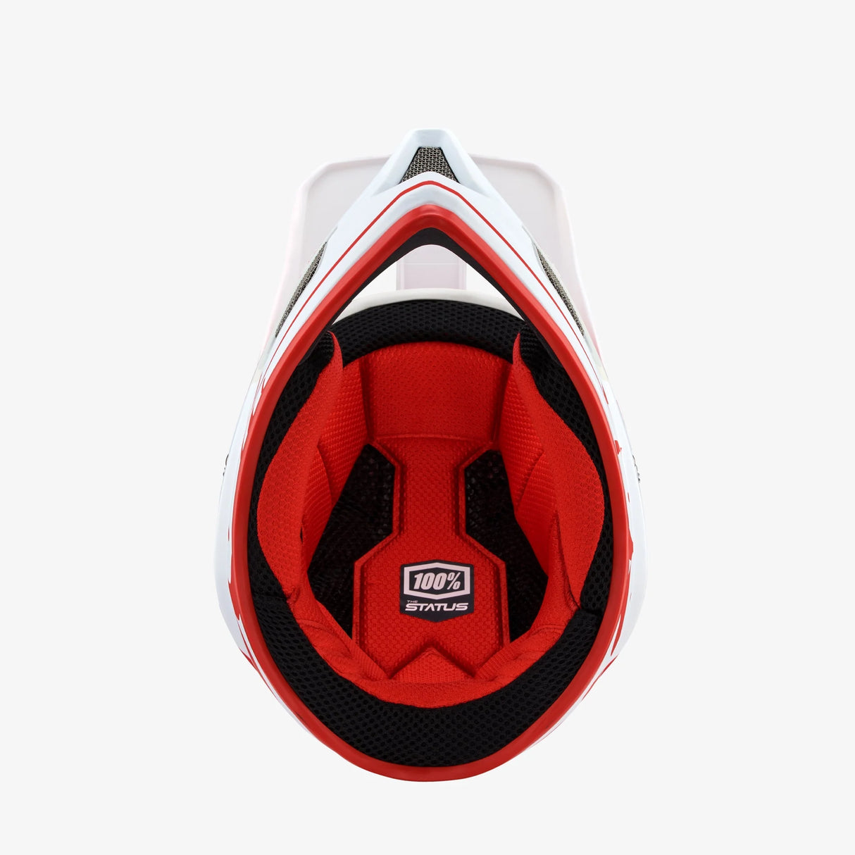 Casco 100% Status - Bianco rosso - B