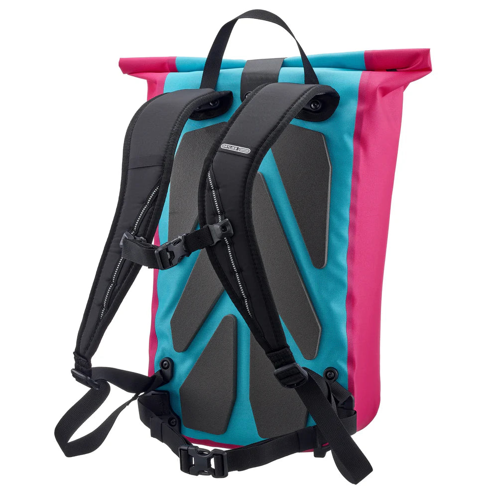 Ortlieb Velocity Lite Cyber 23L Rucksack - Blau Rosa