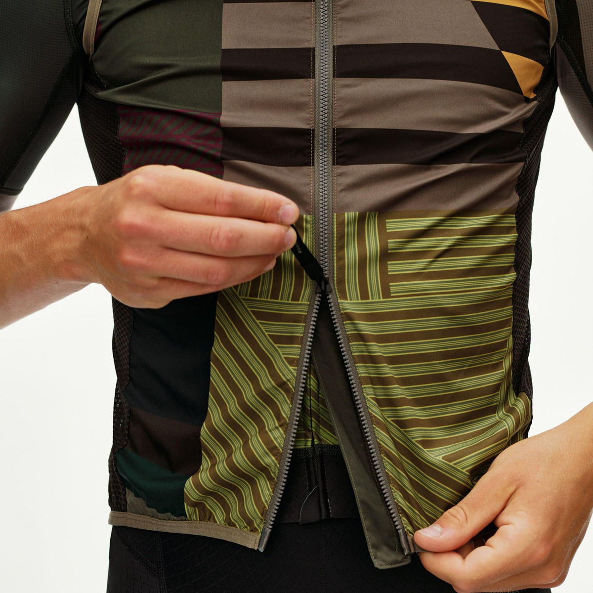 Gilet Pas Normal Studios Mechanism Stow Away AOP International - Vert