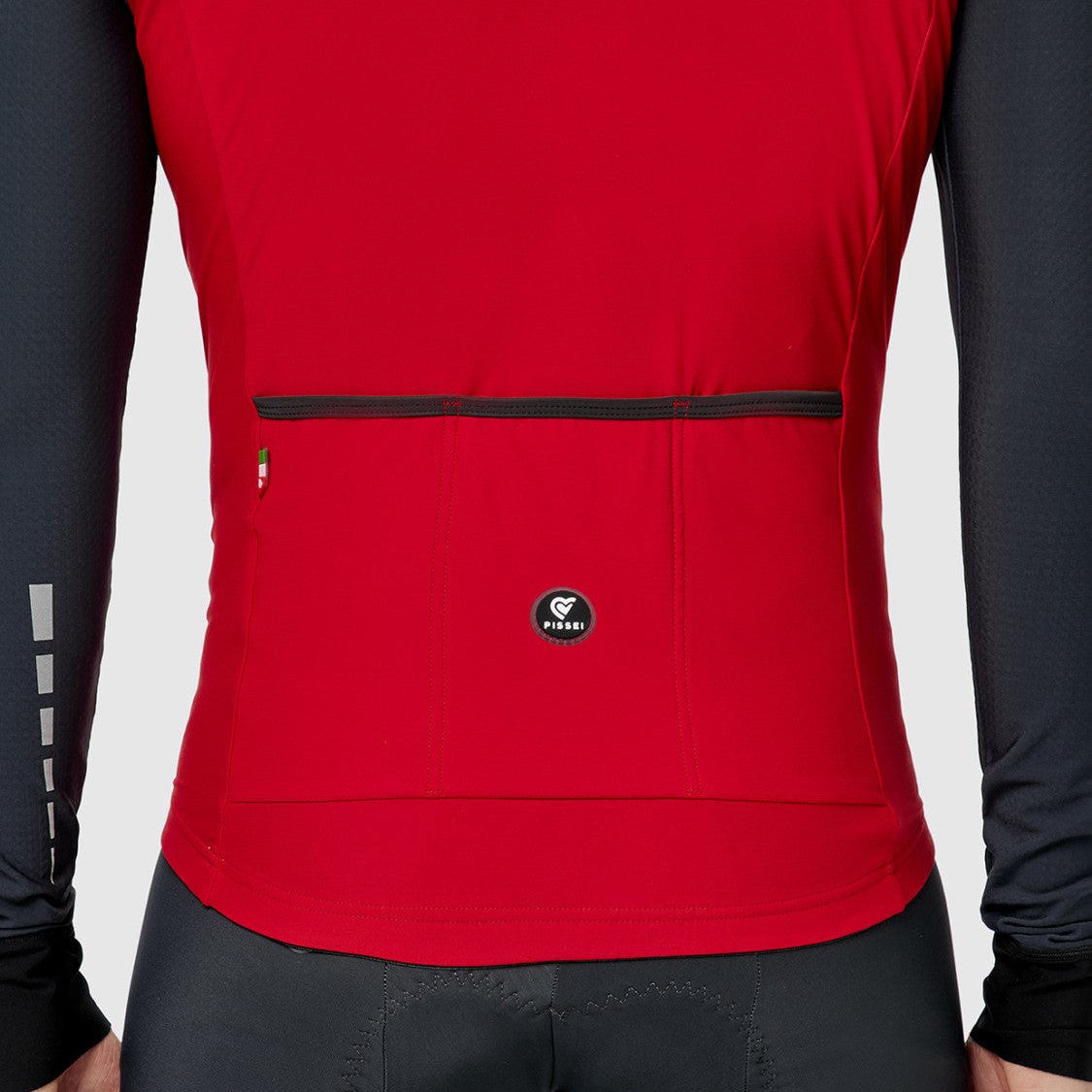 Maglia maniche lunghe Pissei Monviso - Rosso grigio - P