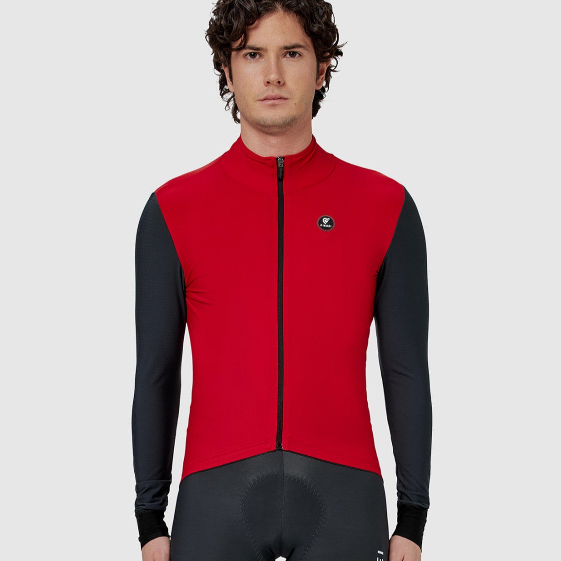 Maglia maniche lunghe Pissei Monviso - Rosso grigio - Q
