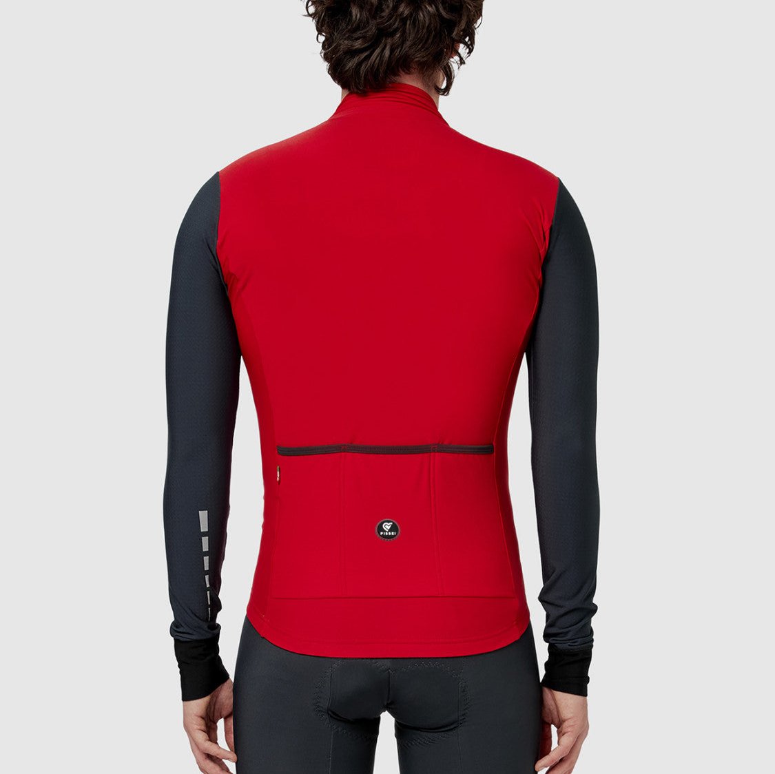 Maglia maniche lunghe Pissei Monviso - Rosso grigio - A
