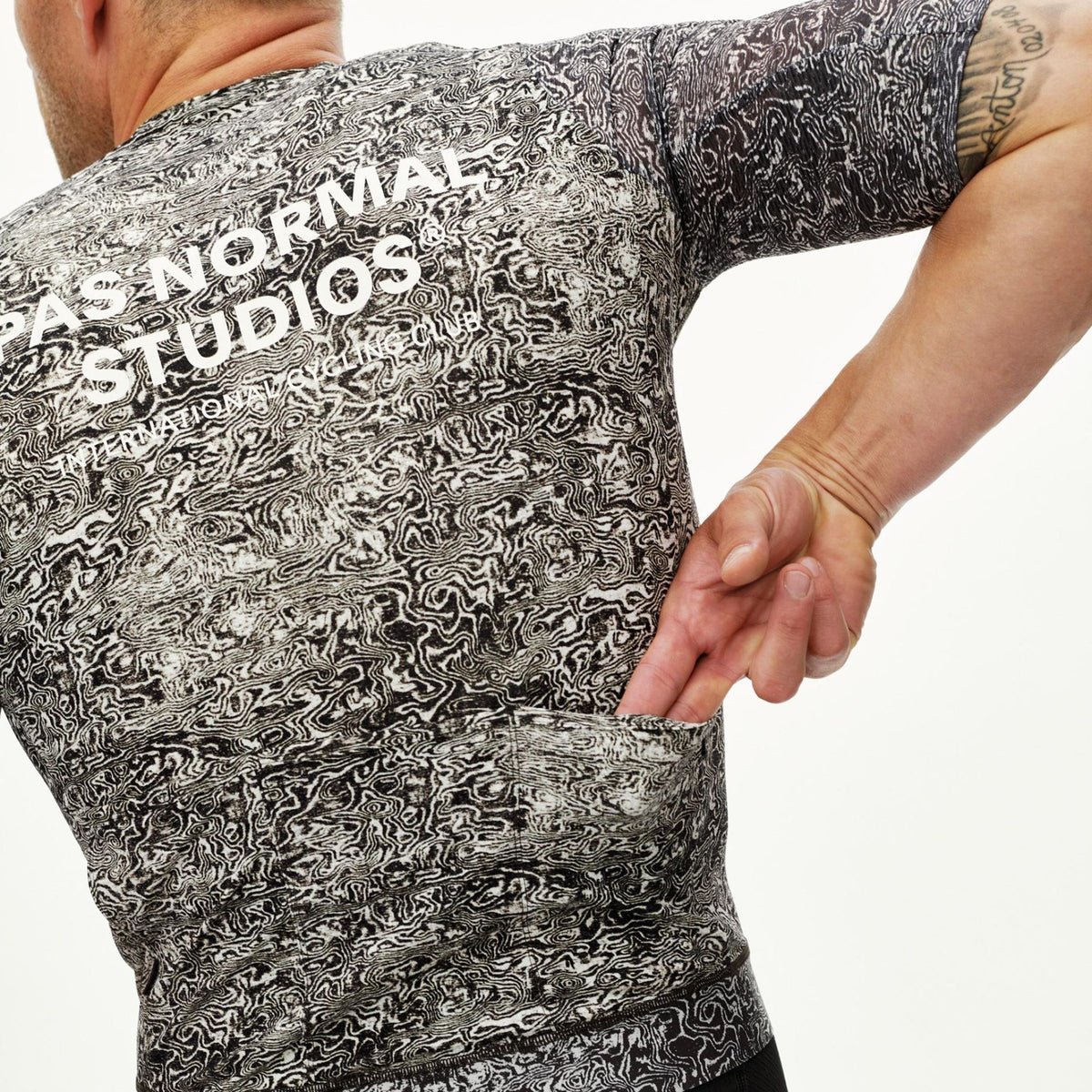 Jersey Pas Normal Studios Essential Light AOP Grain - Off White
