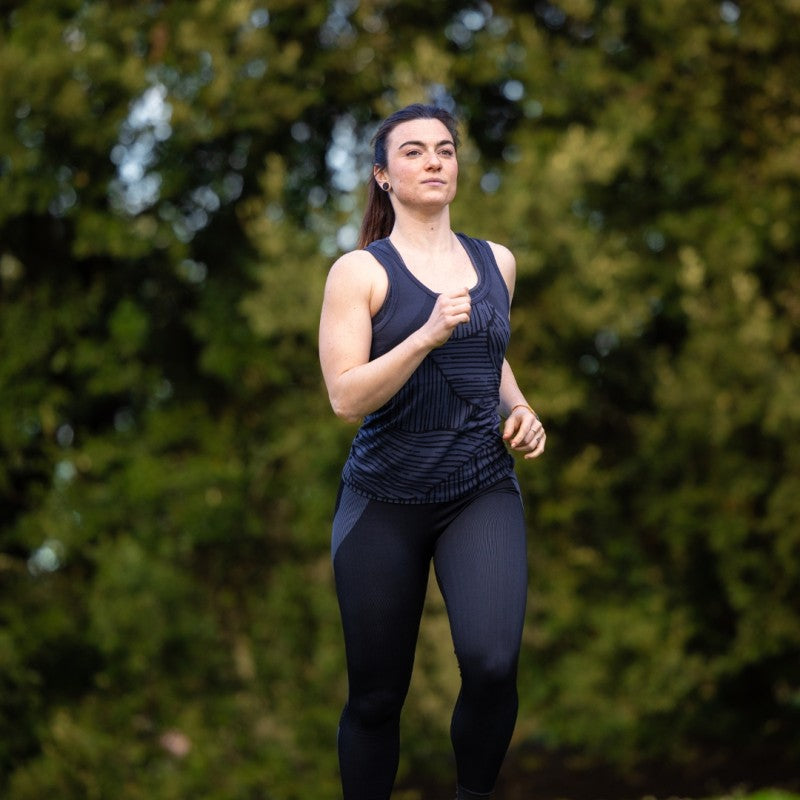 Maglia intima donna senza maniche Biotex Sprint - Nero - L