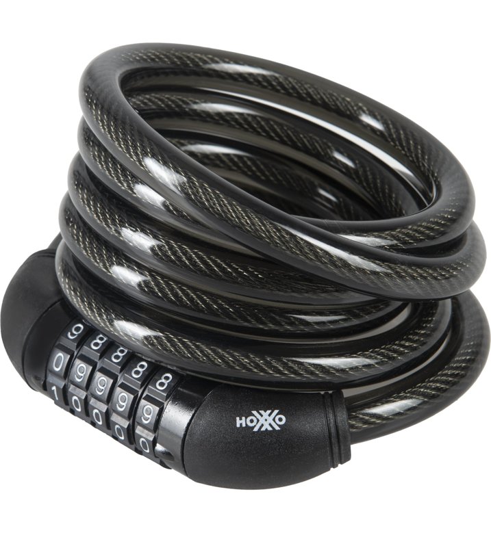 Lucchetto Hoxxo con combinazione 180 cm - Nero