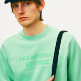 Felpa Pas Normal Studios Logo - Verde chiaro - L