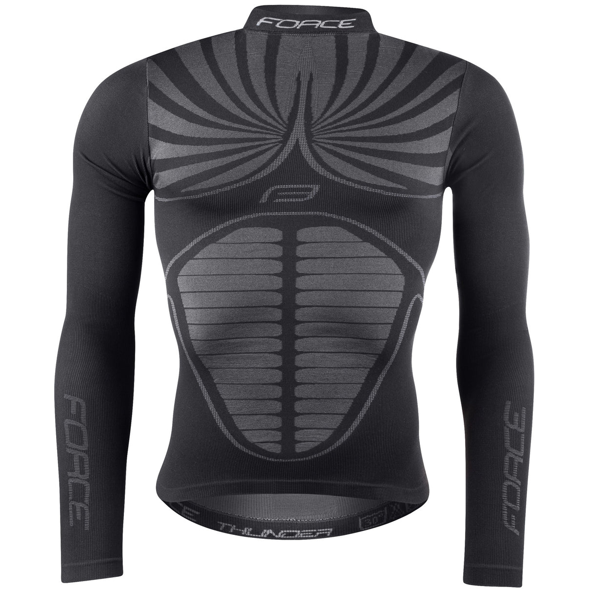 Maglia intima maniche lunghe Force F Thunder - Nero - Q