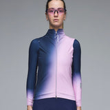 Weste damen Q36.5 Gregarius Hybrid Big Fade - Blau Rosa