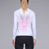 Jersey women’s long-sleeve Q36.5 Gregarius Hybrid Light QLAB - White pink