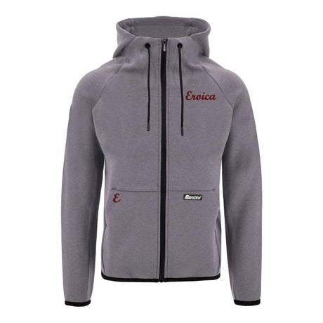 Felpa con cappuccio Santini Eroica - Grigio - A