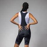 Cuissard à bretelles femme Ale PR-E Strada 2.0 - Noir blanc - C