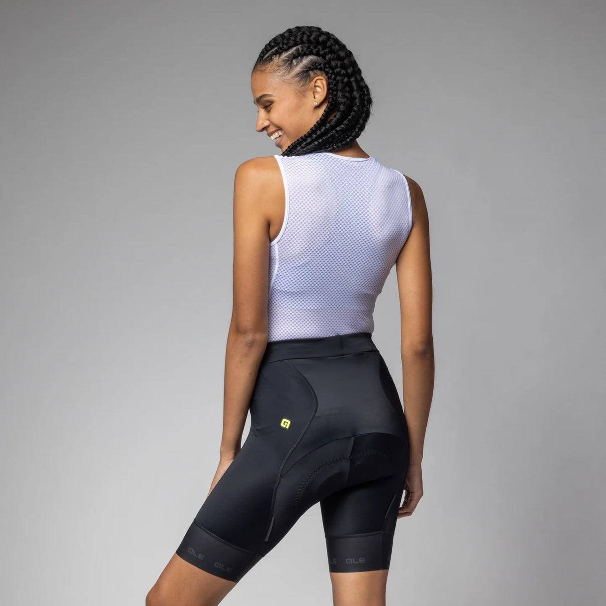 Pantalón corto mujer Ale PR-E Strada 2.0 - Negro - M