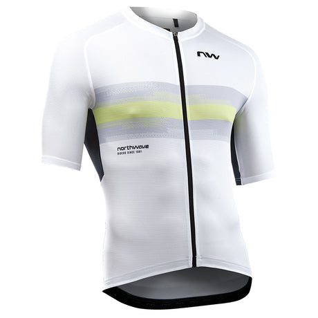 Maglia Northwave Force Evo - Bianco giallo - O