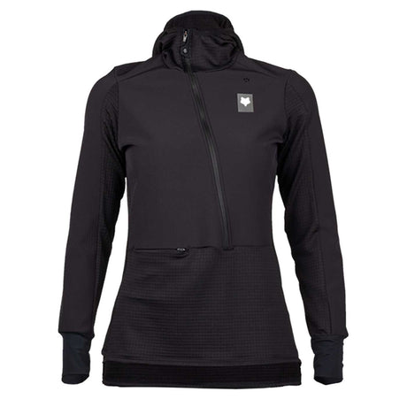 Maglia maniche lunghe donna Fox Cappuccio Defend - Nero - P