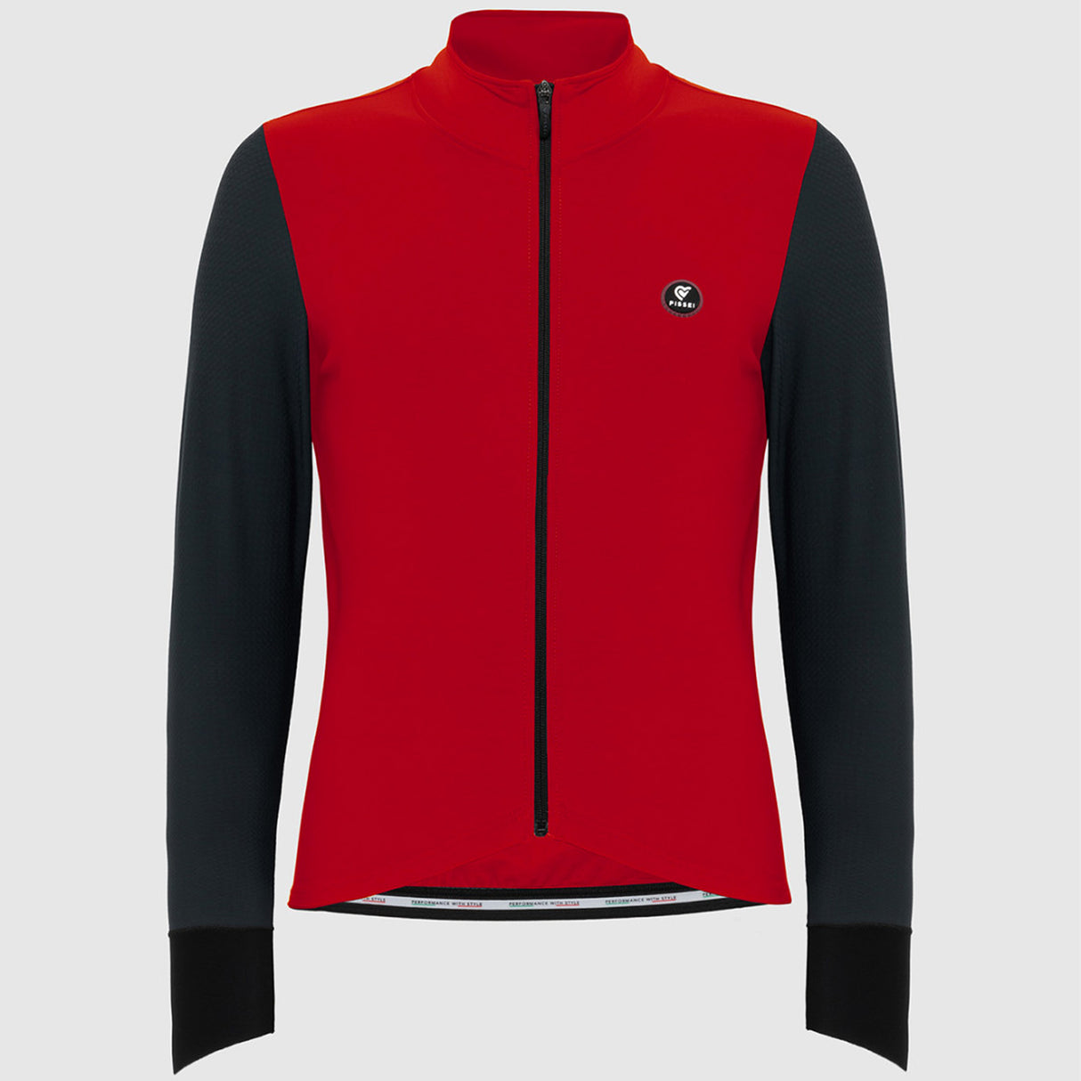 Maglia maniche lunghe Pissei Monviso - Rosso grigio - O