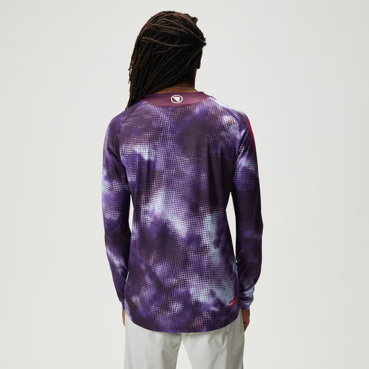 Maglia maniche lunghe Endura Pixel Cloud LTD - Viola - M