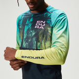 Maglia maniche lunghe Endura Tropical Print LTD - Azzurro - F