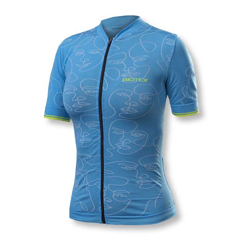 Maglia donna Biotex Visi Soffio - Azzurro - E