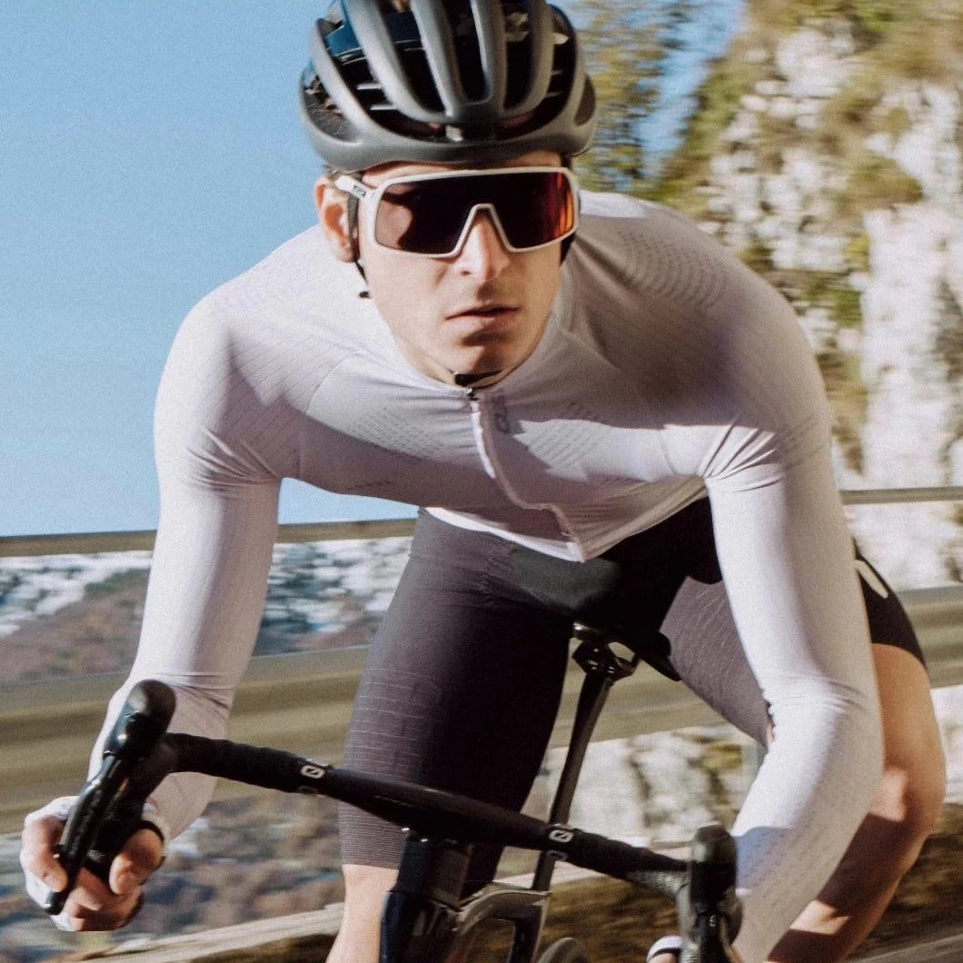 Maglia maniche lunghe Q36.5 Gregarius Hybrid Aeroflow - Grigio - P