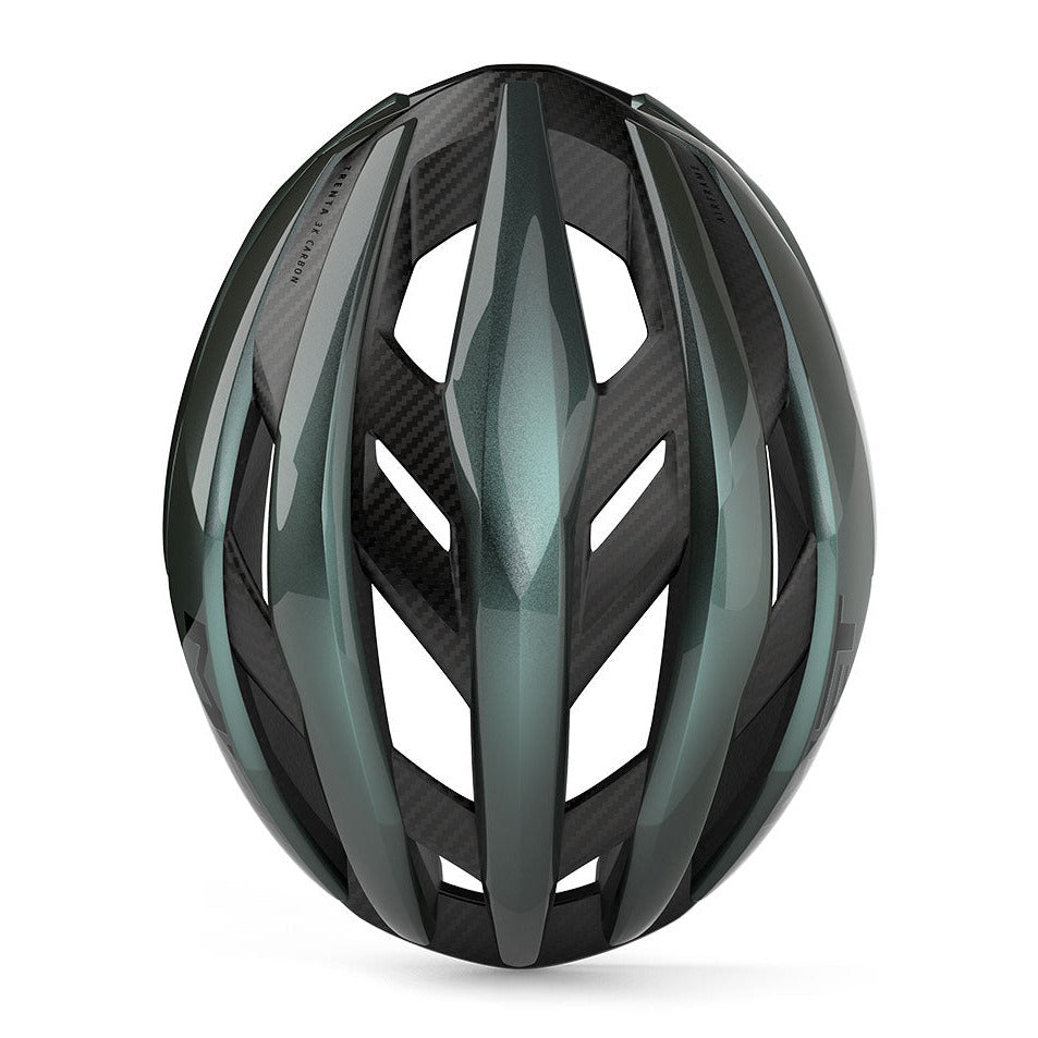 Met Trenta 3K Carbon Mips helmet - Gloss green