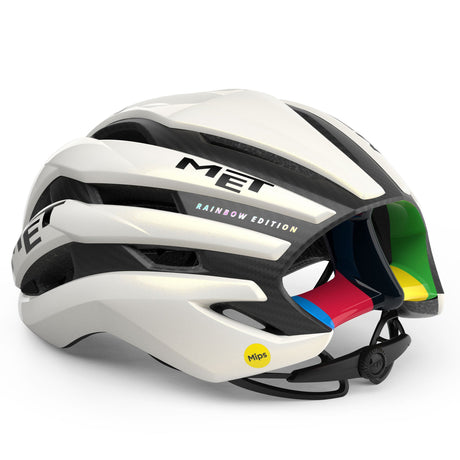 Met Trenta 3K Carbon Mips Tadej Pogacar radhelm - Rainbow Edition