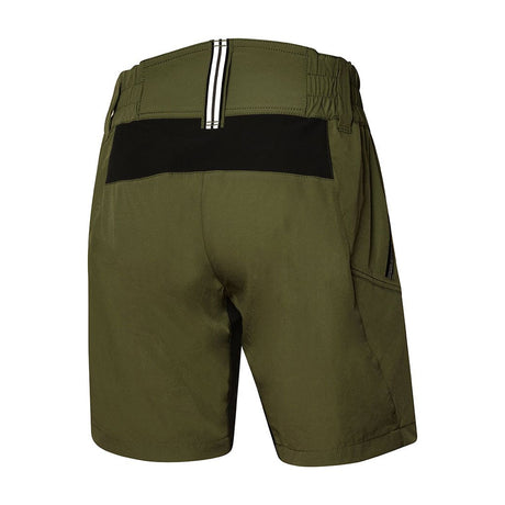 Pantaloni corti donna MTB Rh+ - Verde nero - N