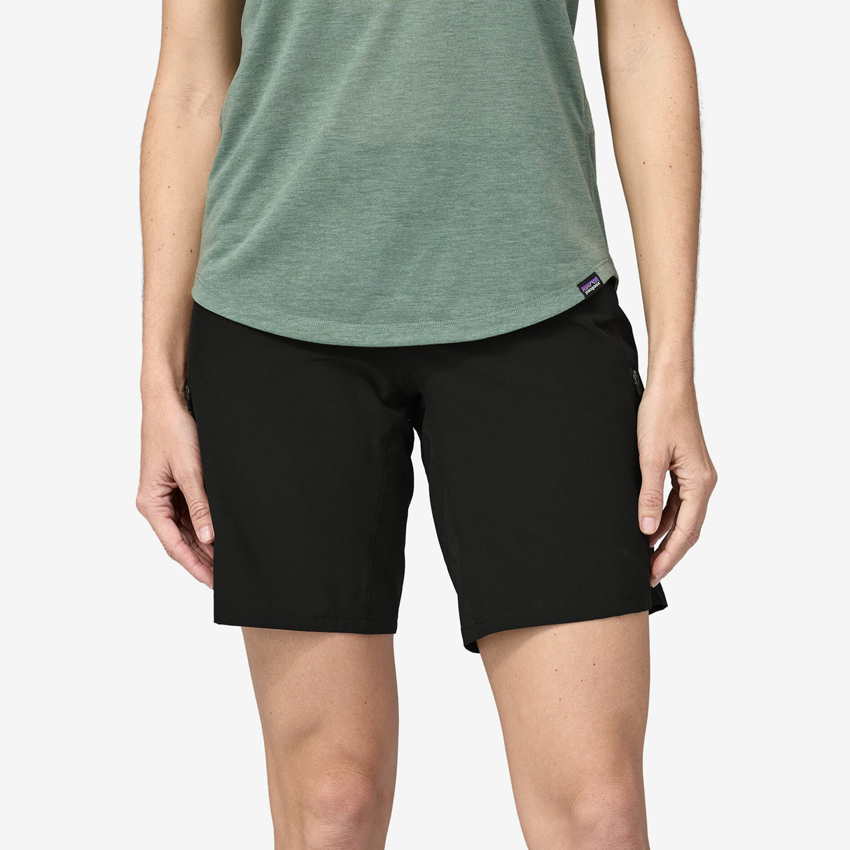Pantaloncini donna Patagonia Tyrolean Bike - Nero - B