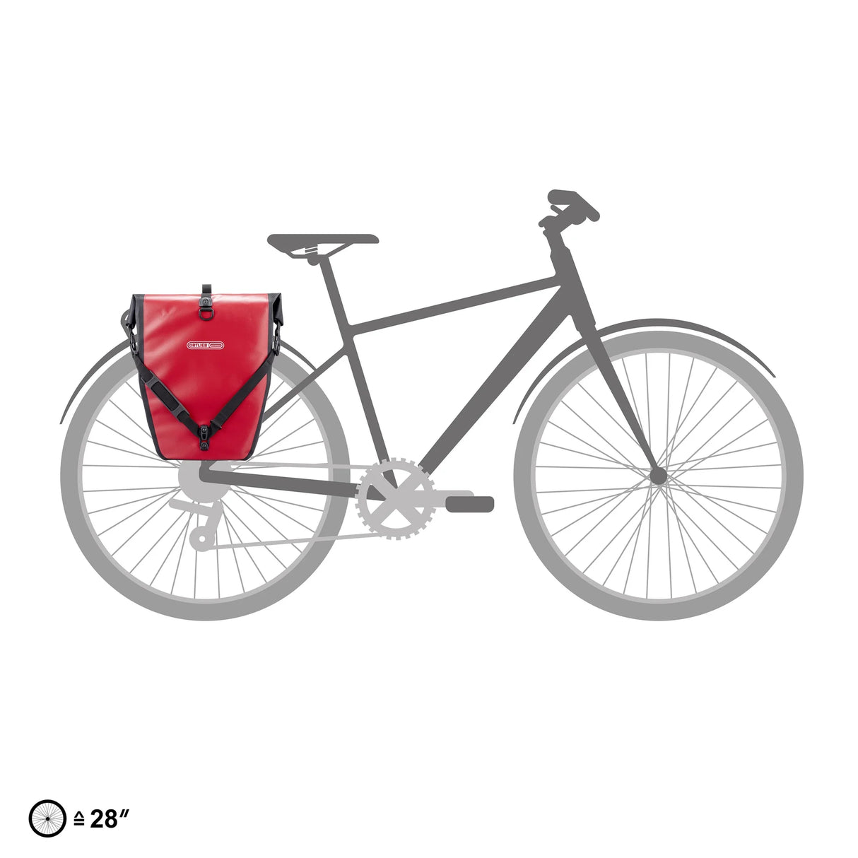 Coppia borse posteriori Ortlieb Back-Roller - Rosso - B