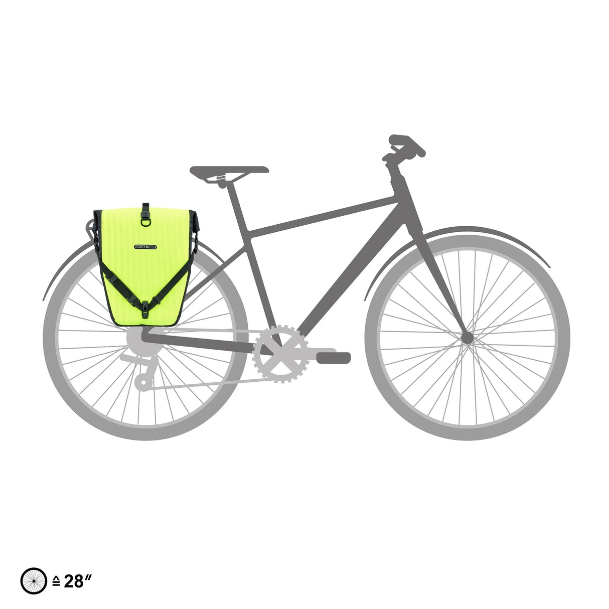 Borsa posteriore Ortlieb Back-Roller High-Vis QL2.1 - Giallo - P