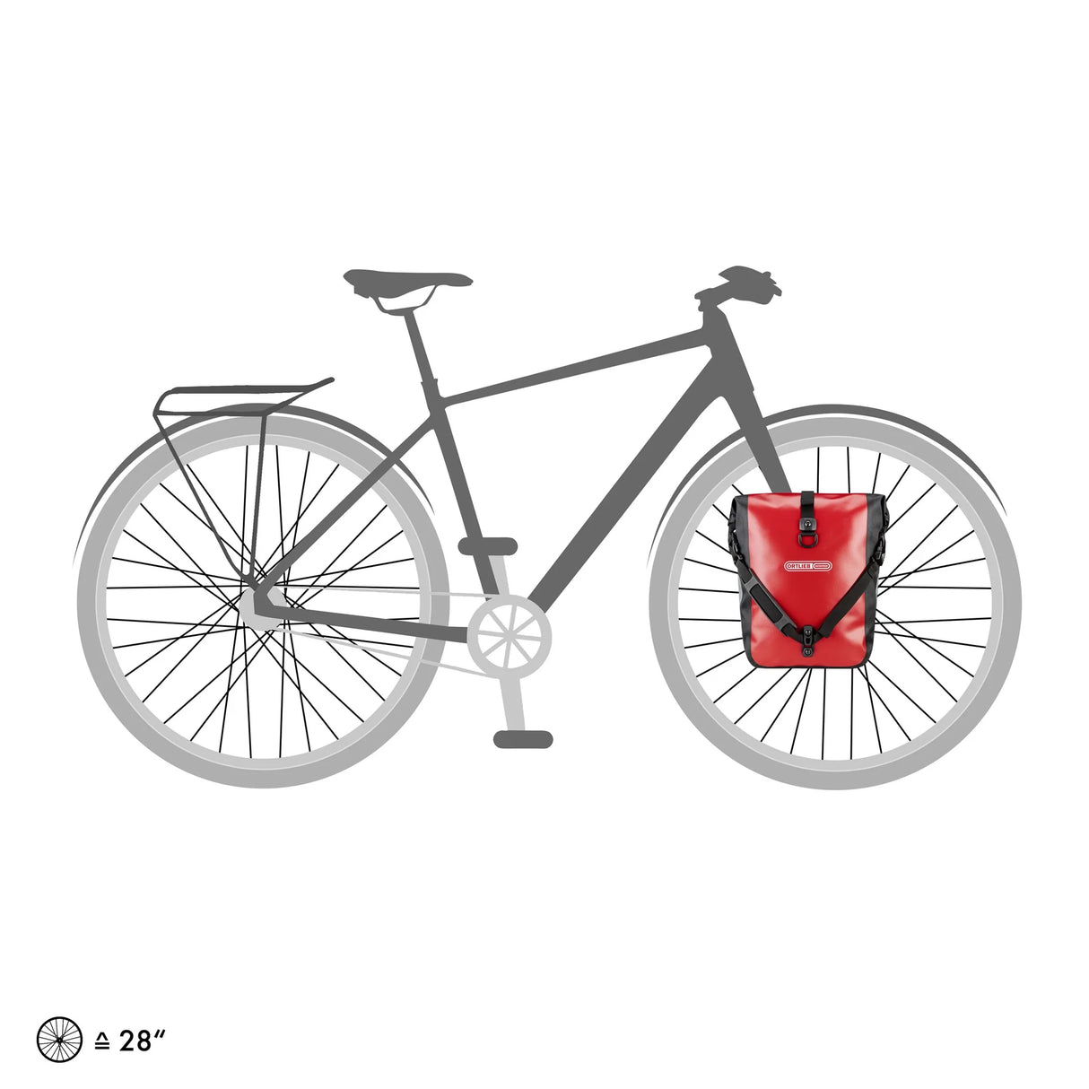 Coppia borse Ortlieb Sport-Roller - Rosso - G