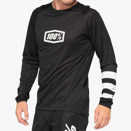 Maglia maniche lunghe 100% R-Core - Nero bianco - N