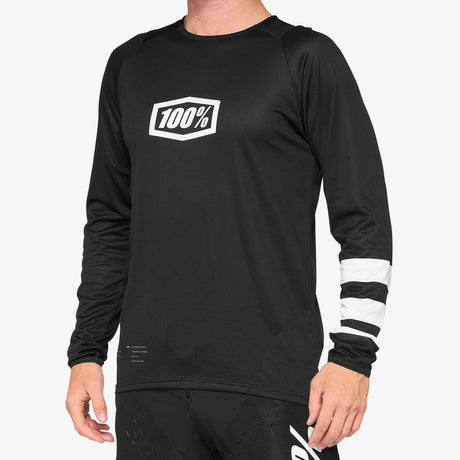 Maglia maniche lunghe 100% R-Core - Nero bianco - M