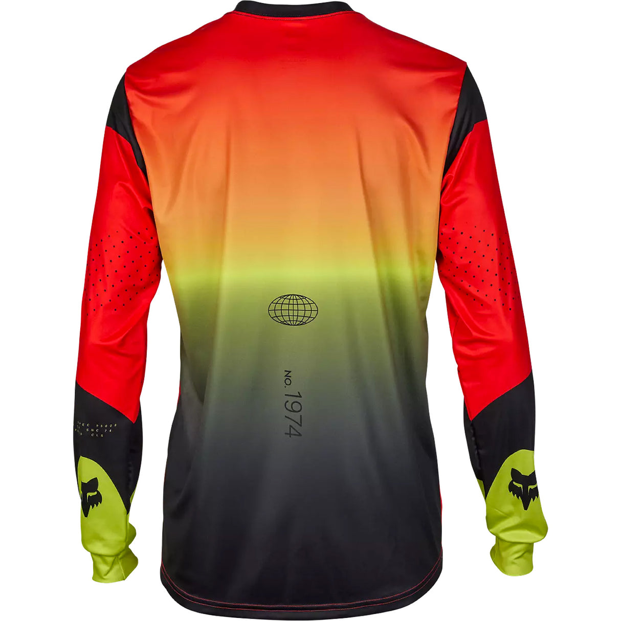 Maglia maniche lunghe Fox Ranger Revise - Rosso giallo - H