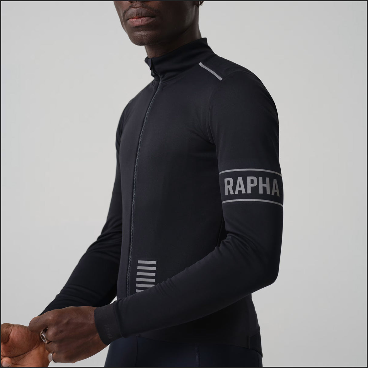 Maglia maniche lunghe Rapha Pro Team Gore-Tex Infinium - Nero - D