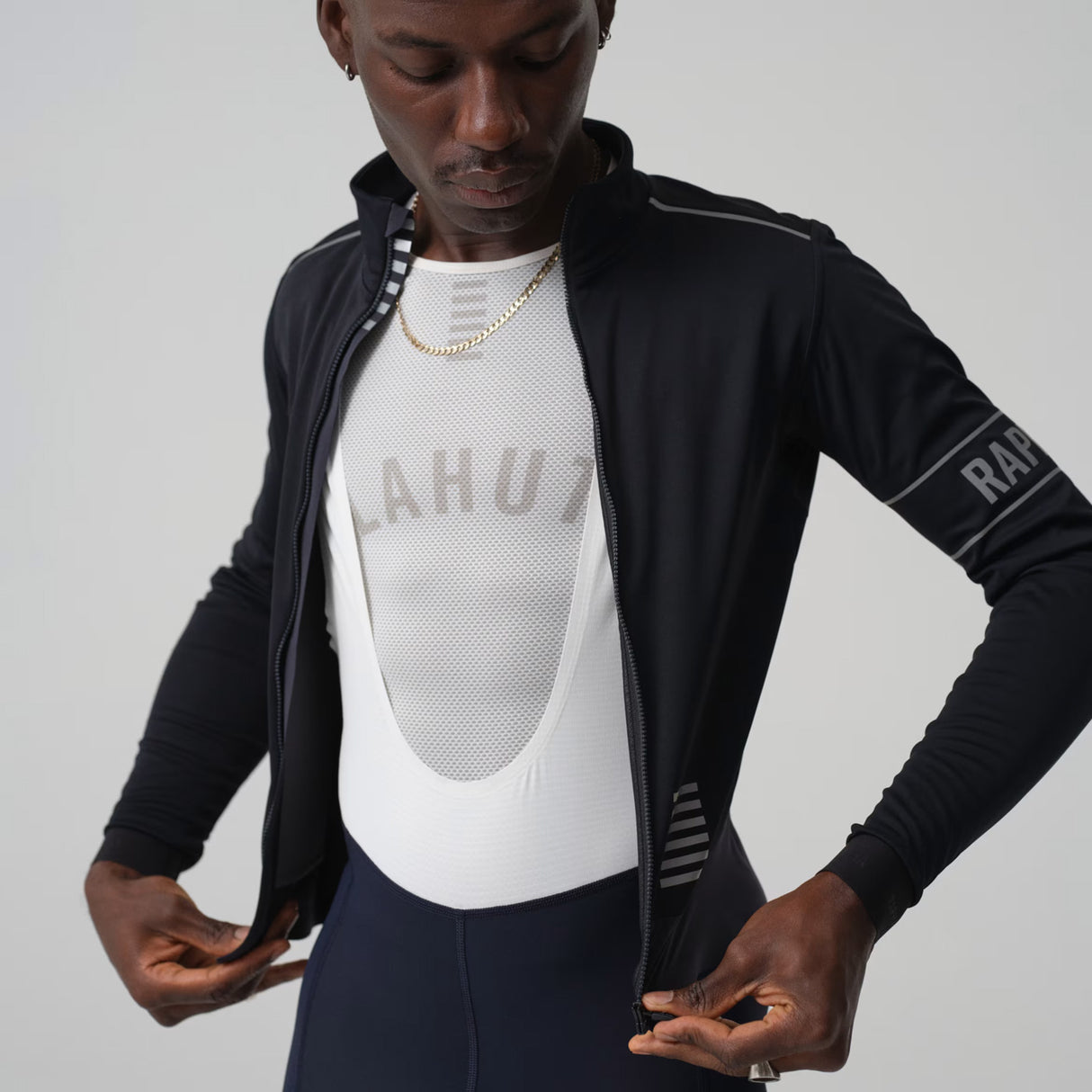 Maglia maniche lunghe Rapha Pro Team Gore-Tex Infinium - Nero - F
