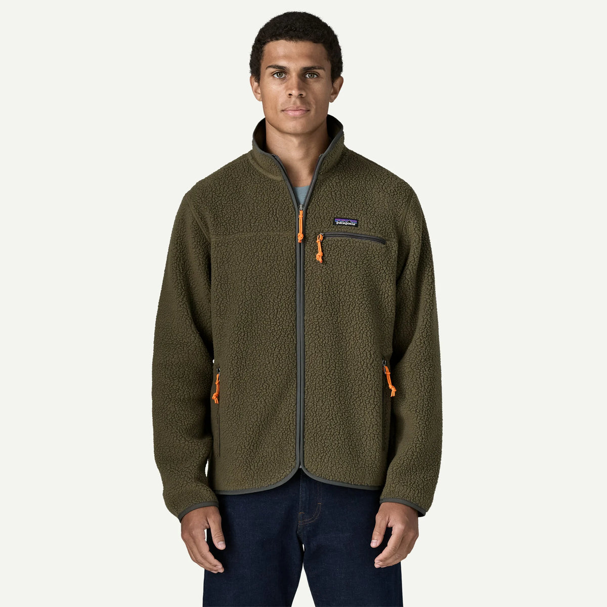 Patagonia Retro Pile Fleece Jacke - Dunkelgrün