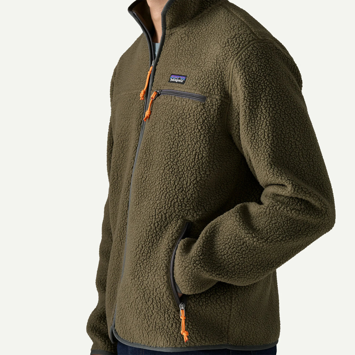 Patagonia Retro Pile Fleece Jacke - Dunkelgrün