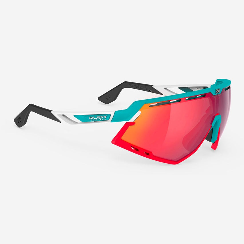 Occhiali Rudy Defender - Emerald White Matte Multilaser Red - E